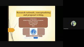 Session9 Research rationale conceptualizing and proposal writing [upl. by Anneliese]