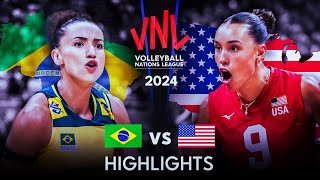 🇧🇷 BRAZIL vs USA 🇺🇸  Highlights [upl. by Lomax318]