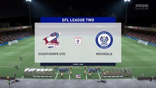 FIFA 22  Scunthorpe United vs Rochdale  Club Friendly  19072022  Gameplay [upl. by Freiman]