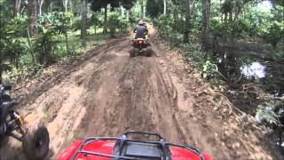 Trilha de Quadriciclo  Percurso de 210km  Honda Rancher 420 trail [upl. by Brey]