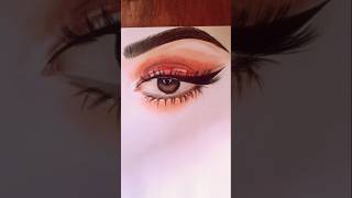 Realistic eye drawing with dust colour shorts shortsvideo [upl. by Hynes]