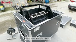 ATA automatic control electric lifting flight road case for Panasonic PTRQ25KU Laser Projector [upl. by Ajnotal]