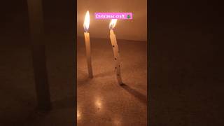 How to make handmade Christmas craft ideas 🎄viralshort trendingchristmas decoration candle diy [upl. by Anahsar]