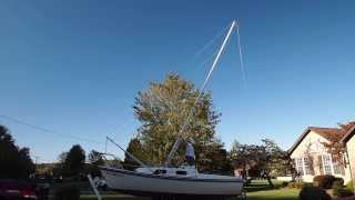 Sailboat Mast Raising System [upl. by Ecienahs]