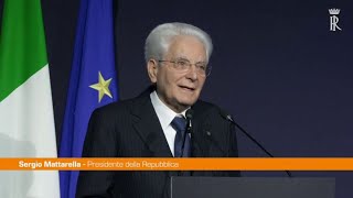 Mattarella quotLinformazione non è un prodotto ma un bene essenzialequot [upl. by Munroe]