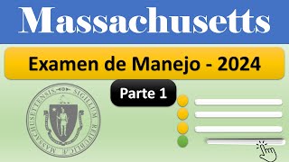 Examen de Manejo Massachusetts 2024 [upl. by Noyes]