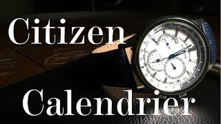 The Citizen Calendrier A Beautiful Ecodrive Multifunction now with Crevasse BU202002A [upl. by Llemrej]