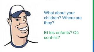 Dialogue 9  English French Anglais Français  Family members vocabulary  Les membres de la famille [upl. by Welch]