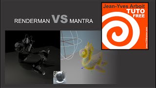 RENDERMAN VS MANTRA  basique [upl. by Nnahs]