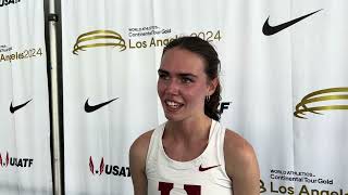 Maia Ramsden Runs 2ndFastest 1500m in NCAA History Just Misses Olympic Standard at LA Grand Prix [upl. by Jobina]