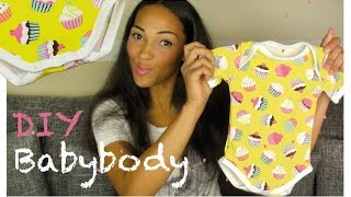 DIY Babybody nähen  how to sew a onesie [upl. by Sami555]