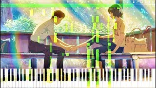 The Garden of Words ED  Rain  Piano Tutorial  Hihumiro Edition 言の葉の庭 【ピアノ】 [upl. by Spanjian771]