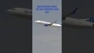 United Airlines Boeing 737800 departure from LAX [upl. by Mera]