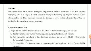 Classification Of Fungicide [upl. by Eceinehs]