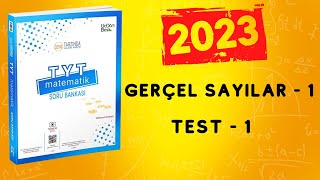 2023 345 TYT MATEMATİK SORU BANKASI ÇÖZÜMLERİ  GERÇEL SAYILAR 1  TEST 1 [upl. by Mariande862]