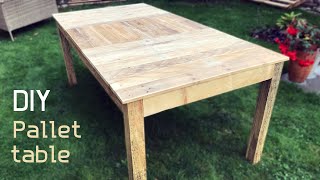 DIY  How to make table from pallet wood [upl. by Lien649]