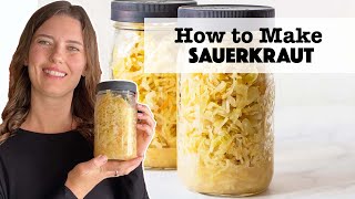 How to Make Sauerkraut  one of the easiest homemade fermented foods [upl. by Baumbaugh]