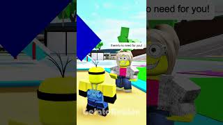 Minion KAREN mistreats MINION for HAVING SCAR FACE 😭 shorts roblox [upl. by Davita]