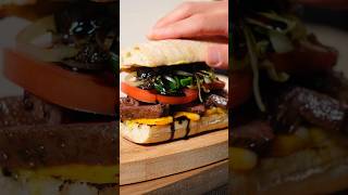 Delicious Skirt Steak Sandwich 👗🥩😋 shorts cooking [upl. by Savory]