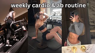 MY WEEKLY CARDIO amp AB ROUTINE [upl. by Nema]