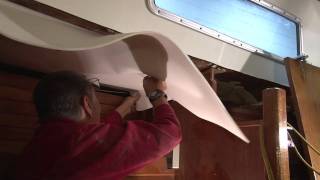 Installing a Foam Backed Headliner in a Boat [upl. by Carmel501]