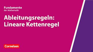 Ableitungsregeln Lineare Kettenregel  Fundamente der Mathematik  Erklärvideo [upl. by Khanna]