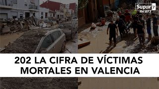 Se eleva a 202 la cifra de víctimas mortales en Valencia [upl. by Arabrab]