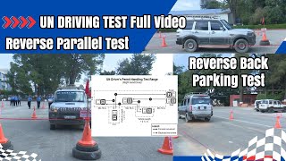 UN Driving Test Parallel Parking Test Reverse Back Parking Test [upl. by Nivac]