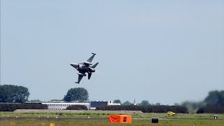 4K Extreme Takeoff F16B at Leeuwarden AB EHLW [upl. by Nycila]