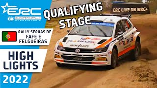 ERC Rally Highlights  Qualifying Stage  Serras de Fafe  Felgueiras  Cabreira e Boticas 2022 [upl. by Ahsiemaj]