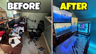 TRANSFORMING MY BROTHERS SETUP INTO HIS DREAM GAMING SETUP [upl. by Hibbert]