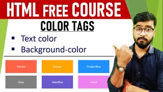 HTML Color Tags  HTML Course for beginners in Hindi  by Rahul Chaudhary [upl. by Scholem]