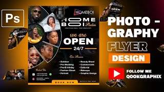 How to design a photography flyer in Photoshop [upl. by Valera434]