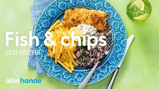 Fish and chips uit de airfryer  Recept  Allerhande [upl. by Emiaj]