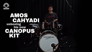 Amos Cahyadi unboxing his new Canopus kit [upl. by Wylde81]