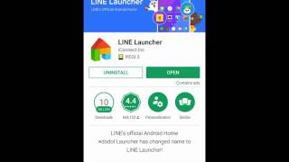 LINE Launcher for Android  A Complete Video Review [upl. by Levitt]