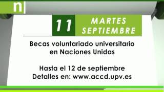 Agenda UPV Becas ONU Curso Ecuaciones Taller Ideas Negocio 20120911  UPV [upl. by Moses818]