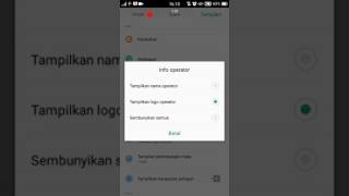 Cara mudah mengatur dan menampilkan info operator di Android  Oppo 20 [upl. by Nylekcaj]