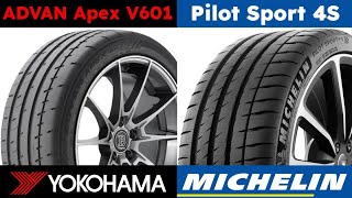 Yokohama ADVAN Apex V601 vs Michelin Pilot Sport 4S [upl. by Nav]