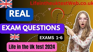 REAL EXAM QUESTIONS LIFE IN UK TEST 2024EXAM 16lifeinuktest [upl. by Macmillan469]