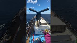 Caribbean Sea View from the Top of the Water Slide on Carnival Pride [upl. by Nairrot]