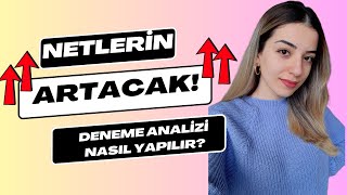 DENEME ANALİZİ NASIL YAPILIR Doğru analiz netlerinizi arttırır ✅ [upl. by Markiv]