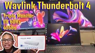 Wavlink Thunderbolt 4 Triple Display Docking Station [upl. by Lloyd333]