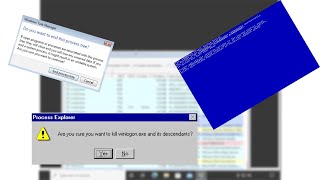 Killing Winlogonexe in every version of Windows [upl. by Attenoj848]