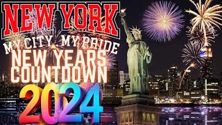 NEW YEARS COUNTDOWN 2024 NEW YORK [upl. by Piefer]