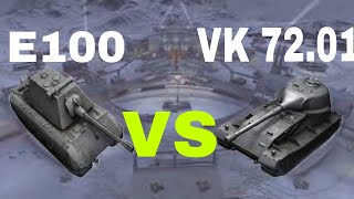 WOT Blitz Face Off  VK 7201 K VS E100 [upl. by Atinaej]