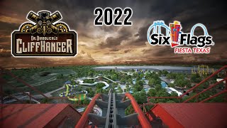 Dr Diabolicals Cliffhanger Animated POV New for 2022 Roller Coaster Six Flags Fiesta Texas [upl. by Radferd]