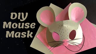 How to make a mouse mask  DIY ratmouse mask with paper [upl. by Marcell]