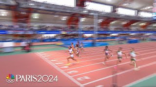 Julien Alfred of St Lucia showcases elite speed in 60m at the Millrose Games  NBC Sports [upl. by Olracnaig380]