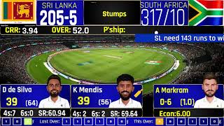 SRI LANKA vs SOUTH AFRICA SL vs SA 2nd Test St Georges Park 2024 [upl. by Oiraved]